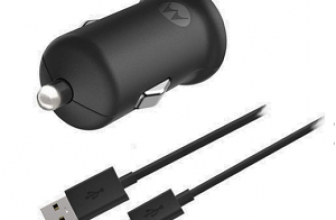 Motorola TurboPower 18W Car Charger Micro USB Data Cable