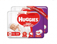 Huggies Wonder Pants Extra Small / New Born (XS / NB) Size Diaper Pants Combo Pack of 2