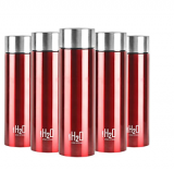 Cello H2O Stainless Steel Bottle Set of 5