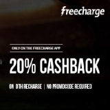 (100% Cashback on FreeCharge) – Rs. 50 Cashback on Rs. 50 Recharge on Freecharge