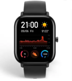 Huami Amazfit GTS Smartwatch  (Black Strap, Regular)