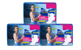 Stayfree Secure Extra Large (XL) Cottony Sanitary Pads for Women, 40s x 3