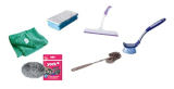 loot YORK Toilet Brush With Cleaning Noose + Presto Brush + Bathroom Squeegee Plastic Wiper + Microfiber Floor Cloth Power Collect + Sinks